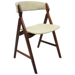 Midcentury Danish Modern Teak A-Frame Dining Chair by T.H. Harlev Farstrup