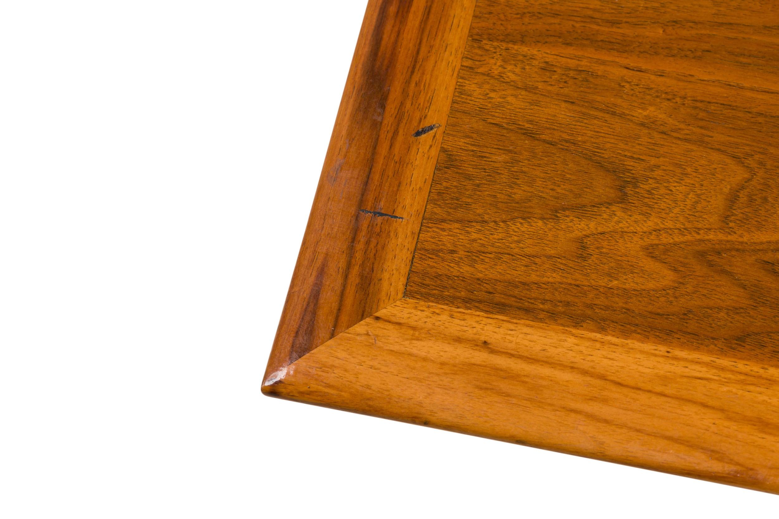 Mid-Century Danish Modern Teak and Cane Low Coffee Table, Style of Hans Wegner For Sale 6
