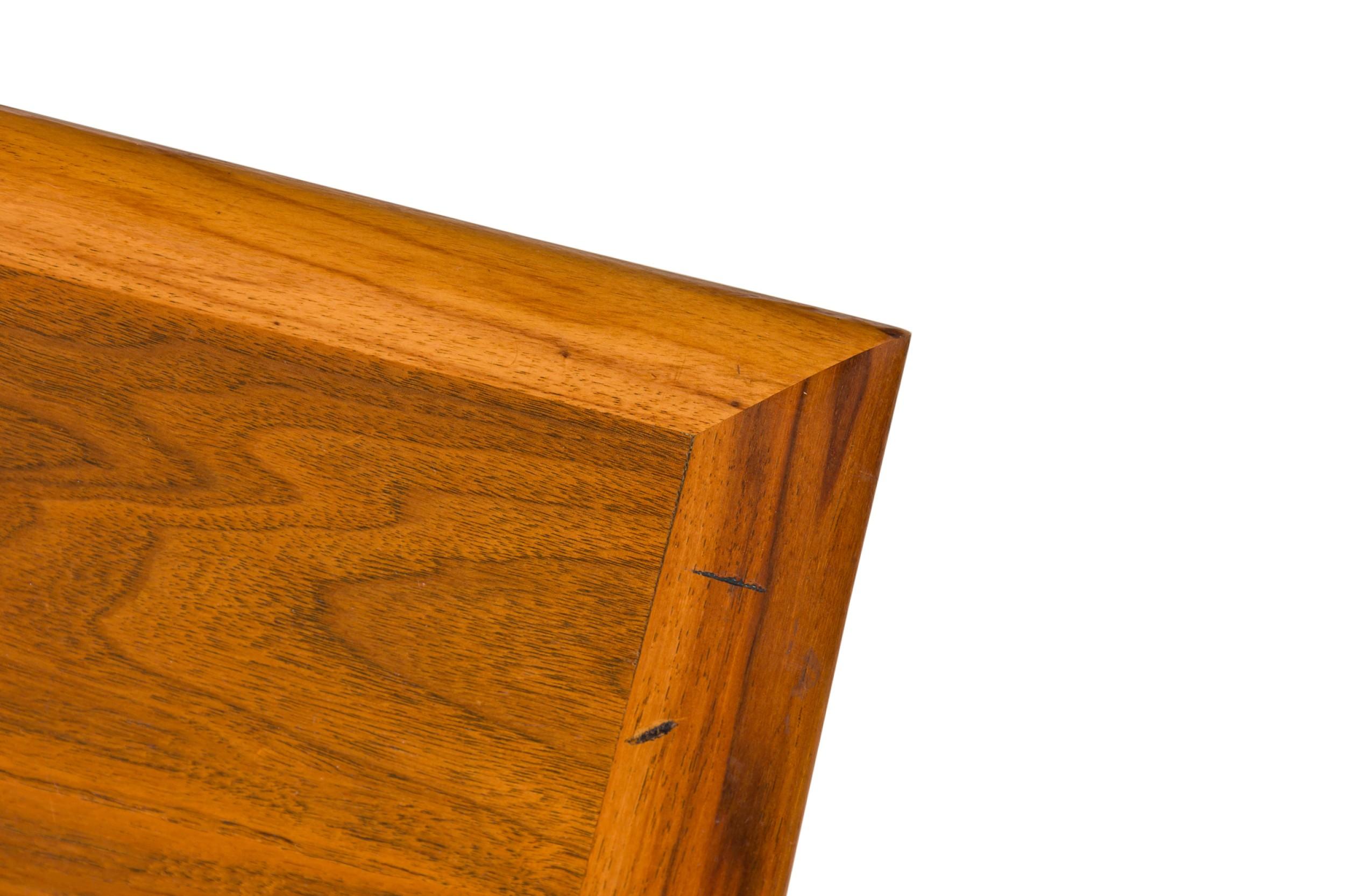 Mid-Century Danish Modern Teak and Cane Low Coffee Table, Style of Hans Wegner For Sale 1