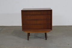 Mid-Century Danish Modern Teak Bachelor/Silver Chest on Pencil Legs
