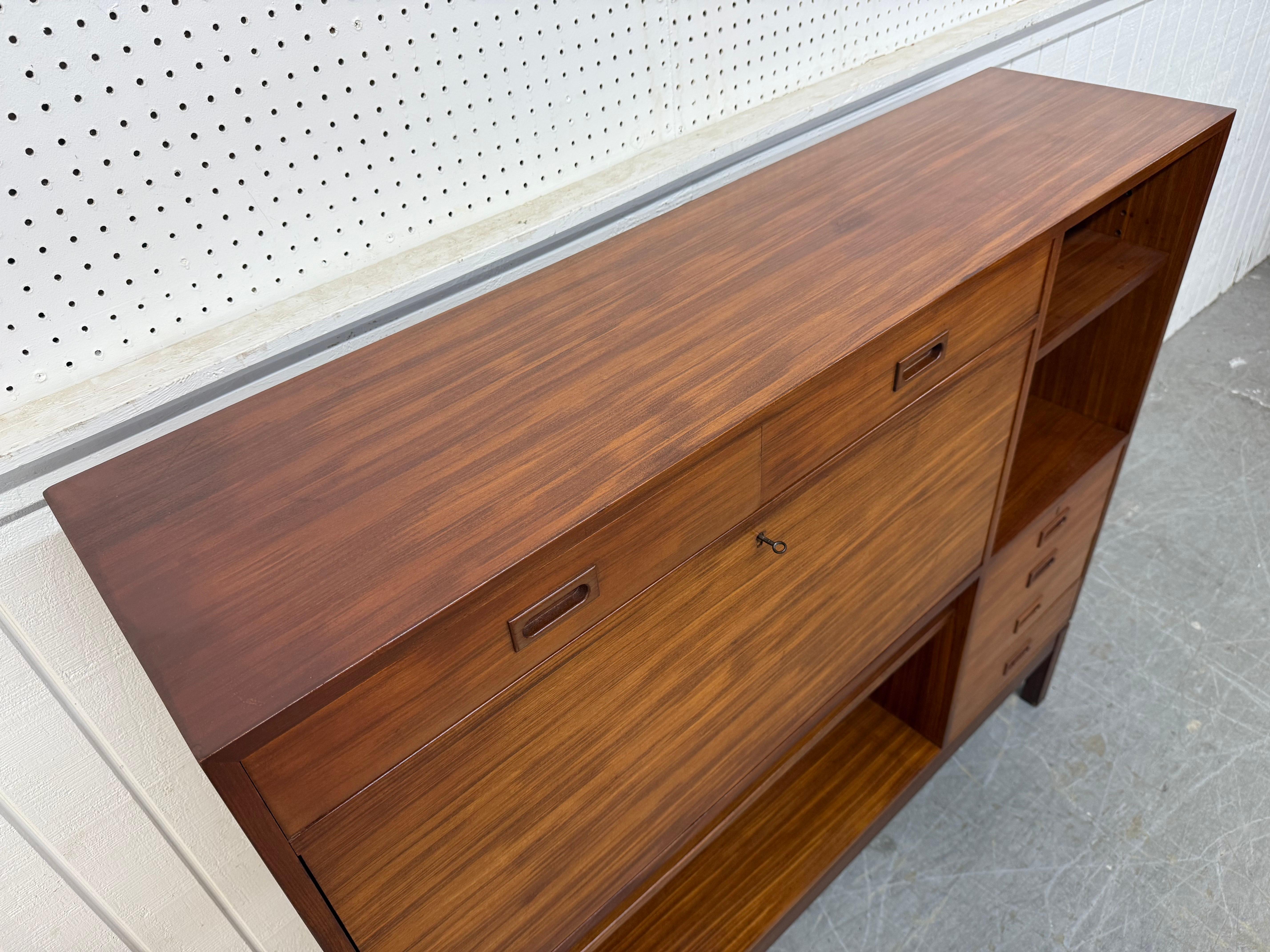 Mid-20th Century Mid-Century Danish Modern Teak Bar Cabinet For Sale