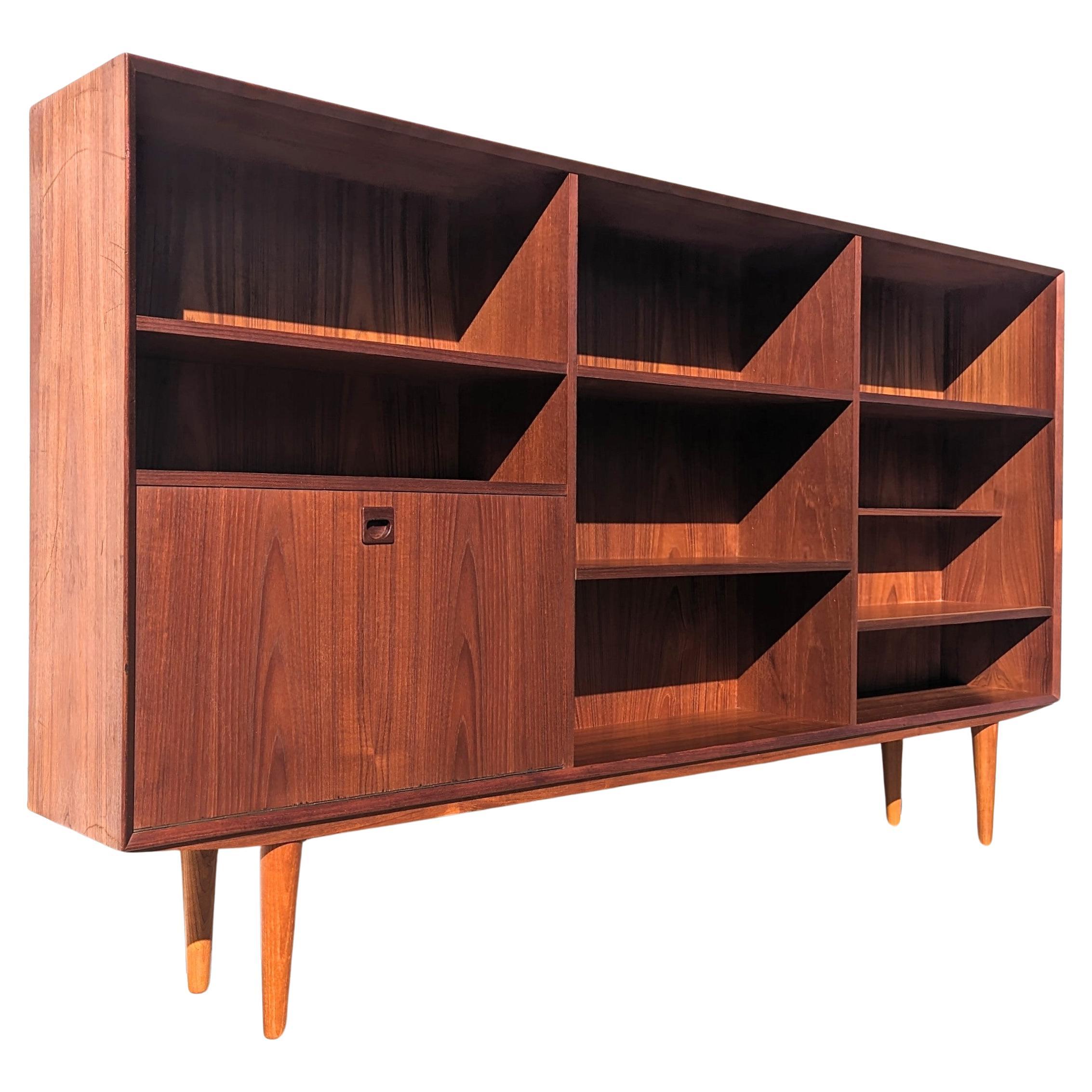 Mid Century Danish Modern Teak Bookcase  For Sale