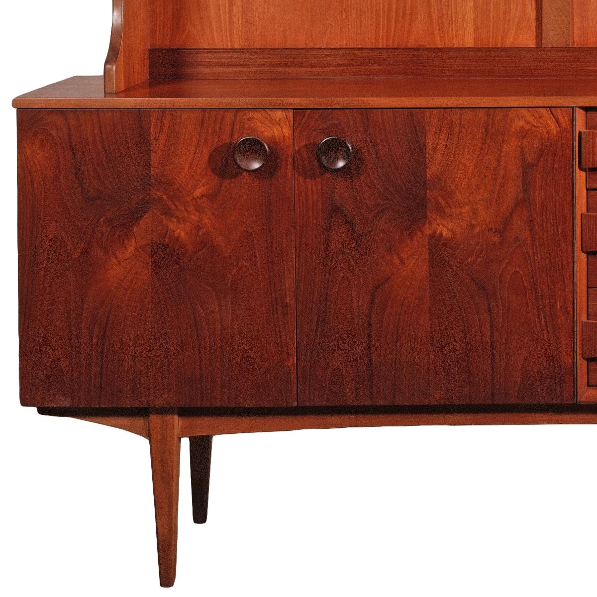 20th Century Mid-Century Danish Modern Teak Bookshelf Hutch