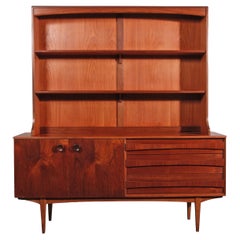 Mid-Century Danish Modern Teak Bookshelf Hutch