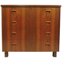 Mid-Century Danish Modern Teak Chest of Drawers Dresser SMI Sweden