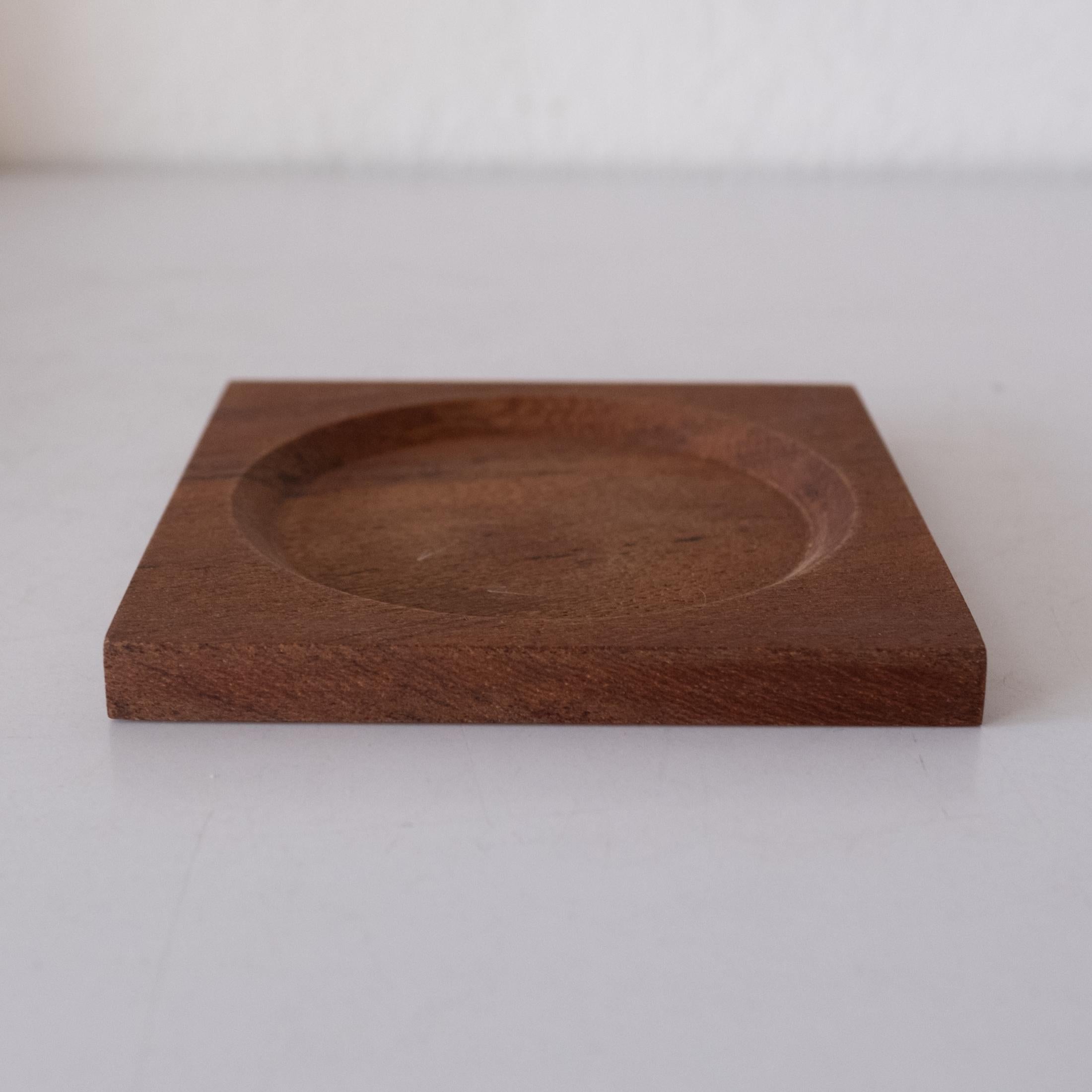 Mid-Century Danish Modern Teak Coaster Set by Jens H. Quistgaard for Dansk In Good Condition For Sale In San Diego, CA