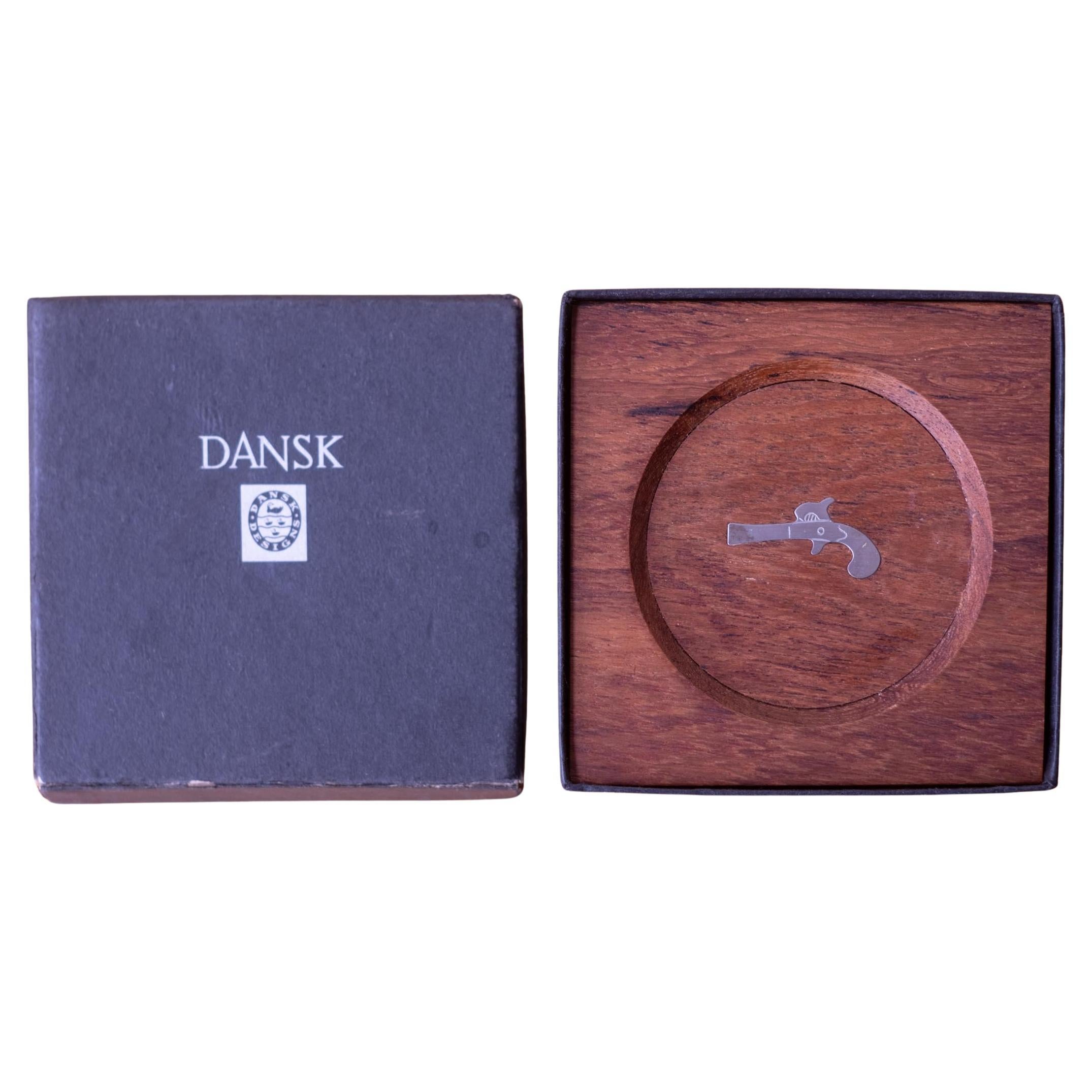 Juego de posavasos de teca modernos daneses de mediados de siglo, de Jens H. Quistgaard para Dansk