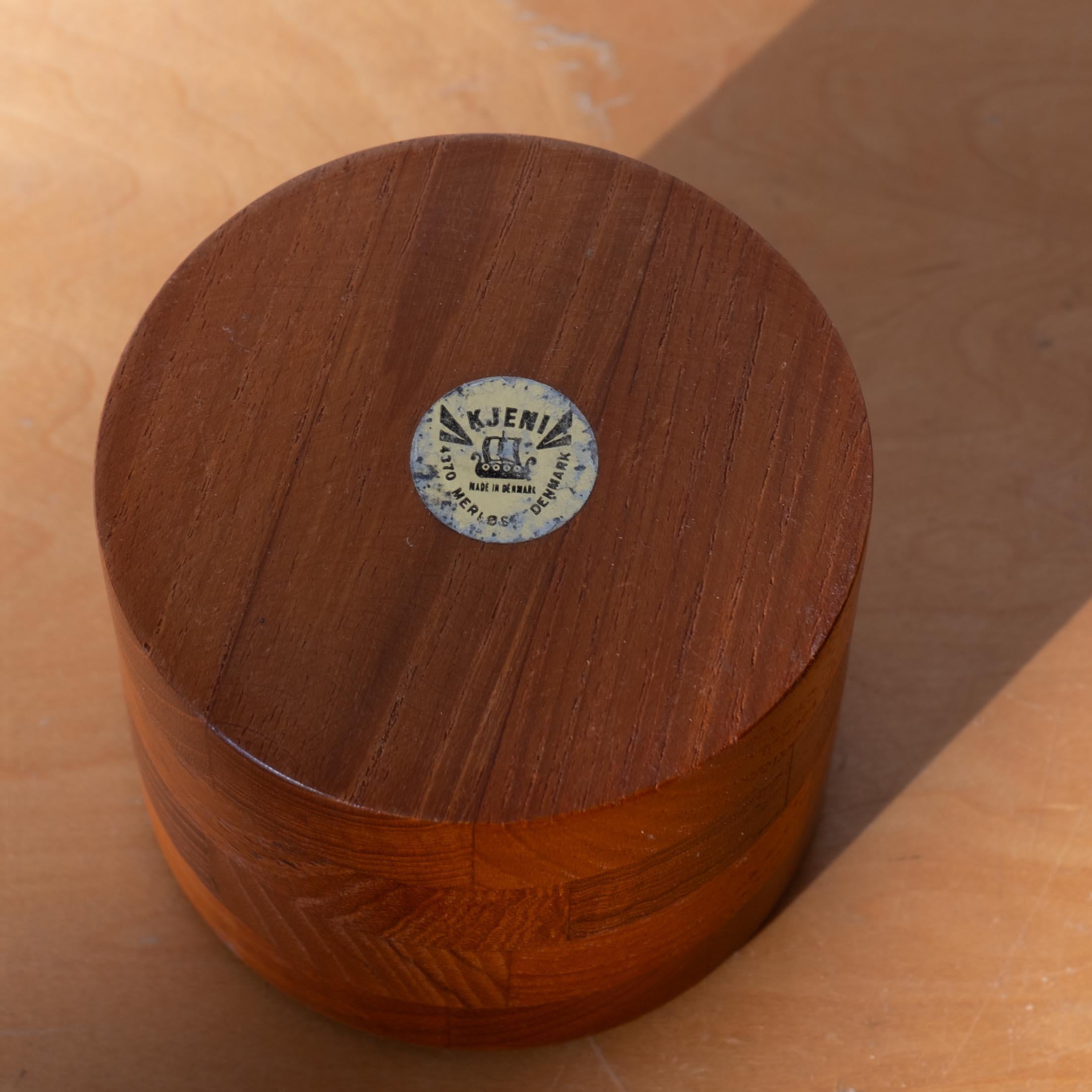 Mid-Century Danish Modern Teak Coaster Set 3