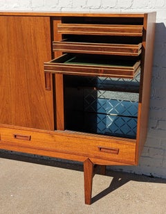 Mid Century Danish Modern Teak Cocktail Cabinet