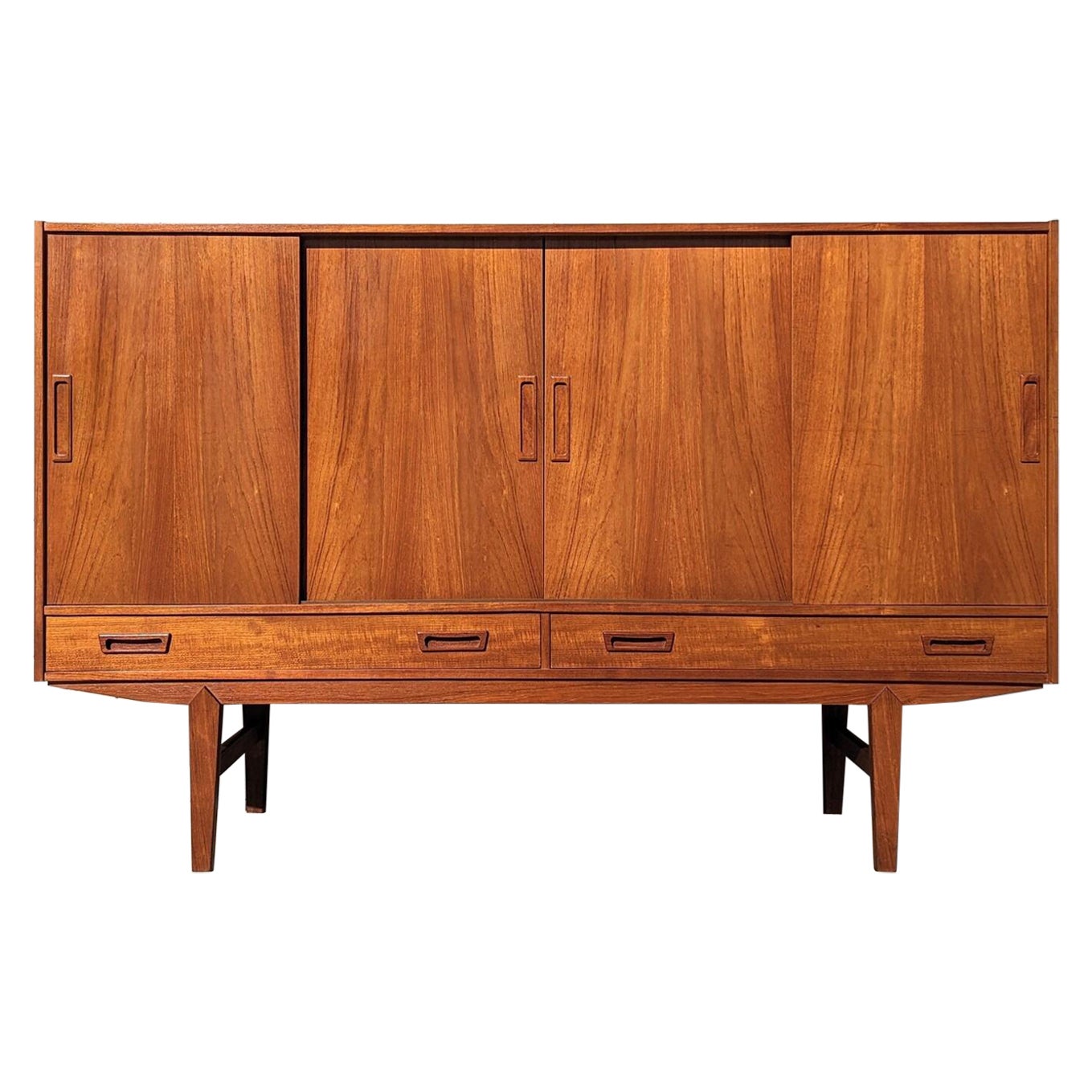 Mobile da cocktail in teak moderno danese del metà secolo