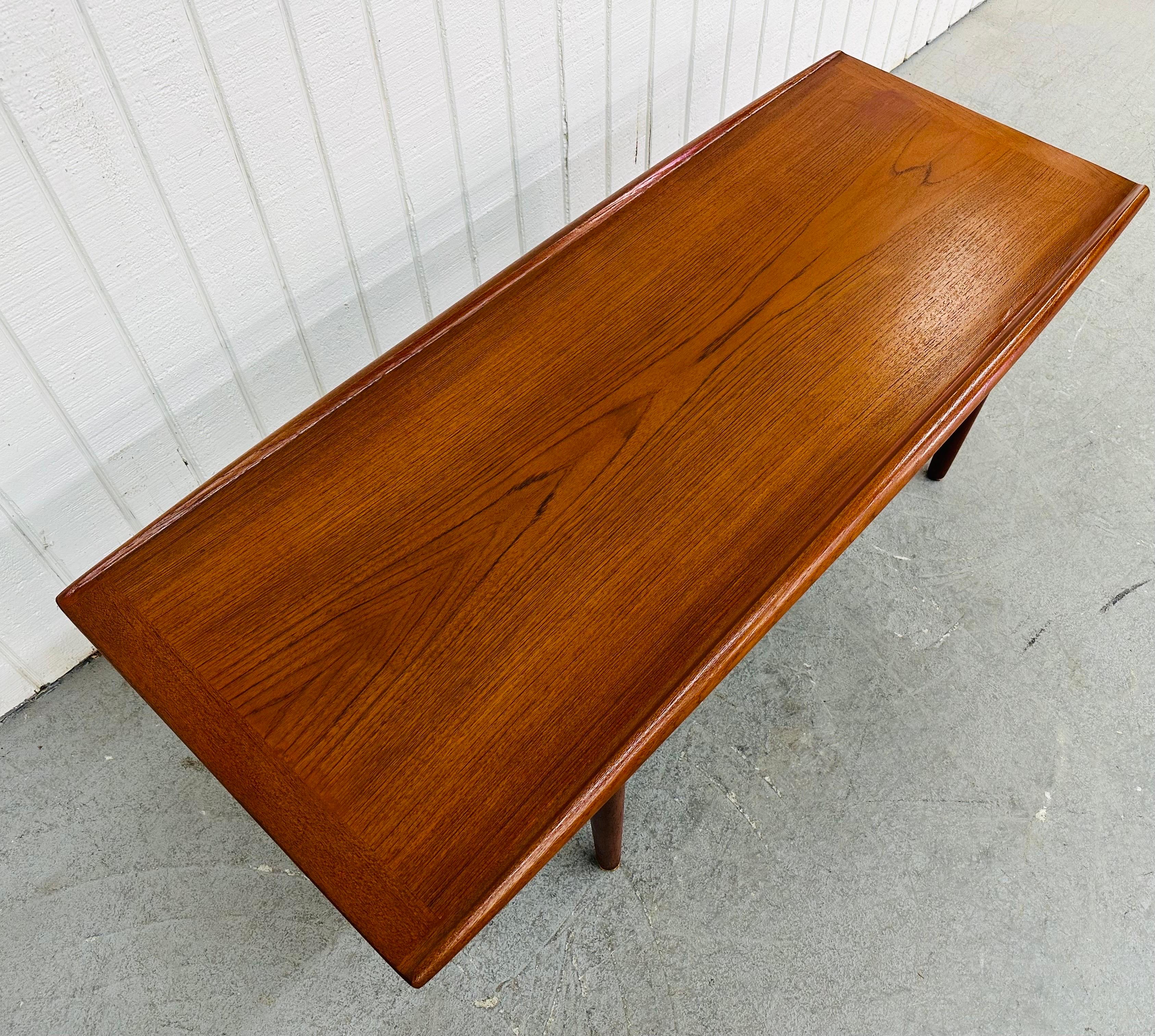 Wood Mid-Century Danish Modern Teak Coffee Table