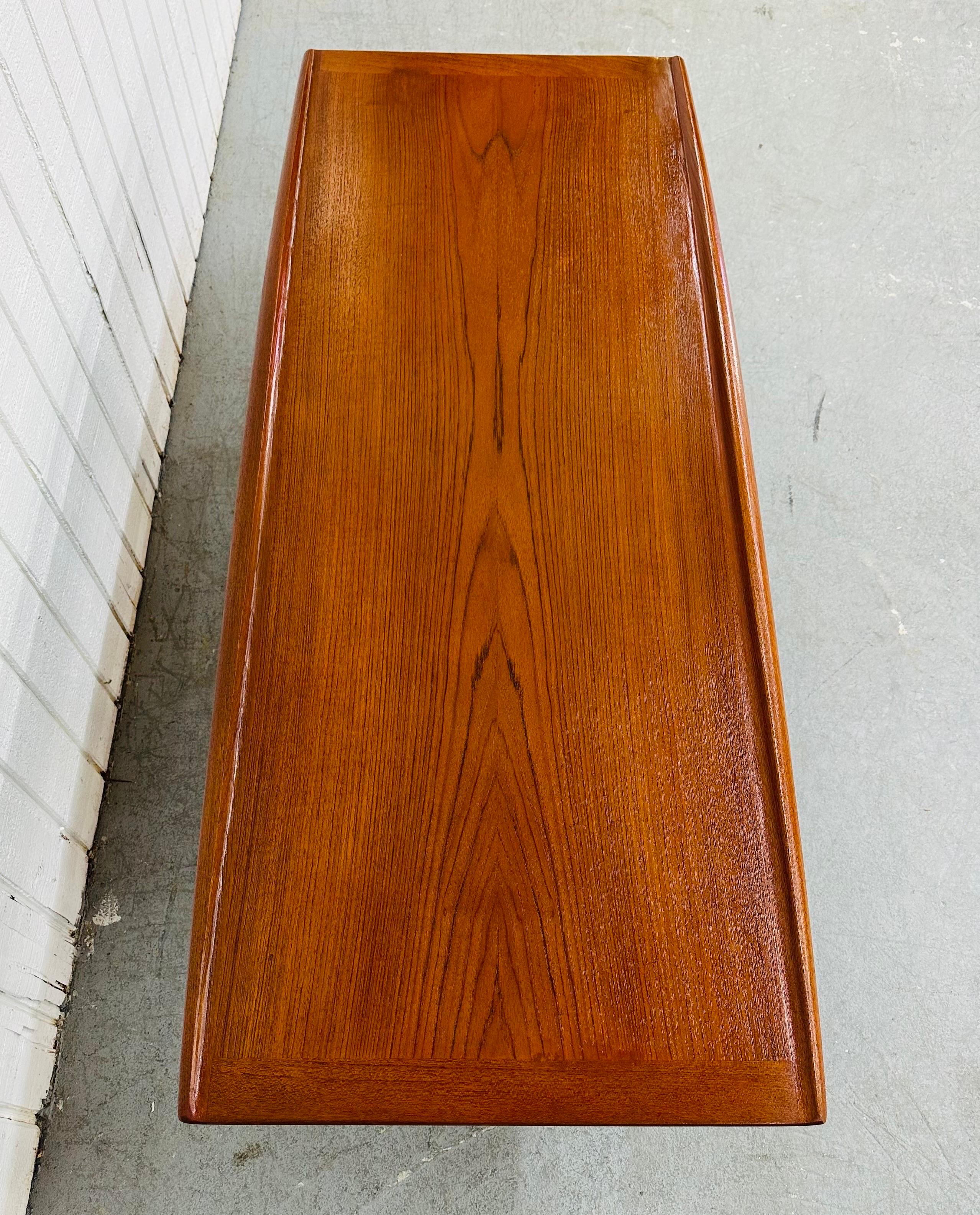 Mid-Century Danish Modern Teak Coffee Table 1