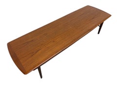 Mid-Century Danish Modern Teak Coffee Table w/Magazine Shelf - Refinished