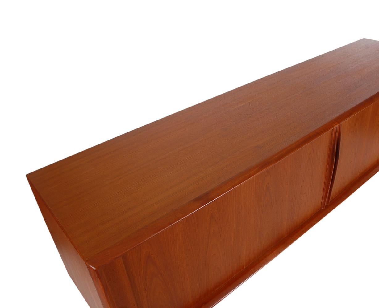 Mid-20th Century Midcentury Danish Modern Teak Credenza by Bernhard Pedersen & Son, circa 1960s