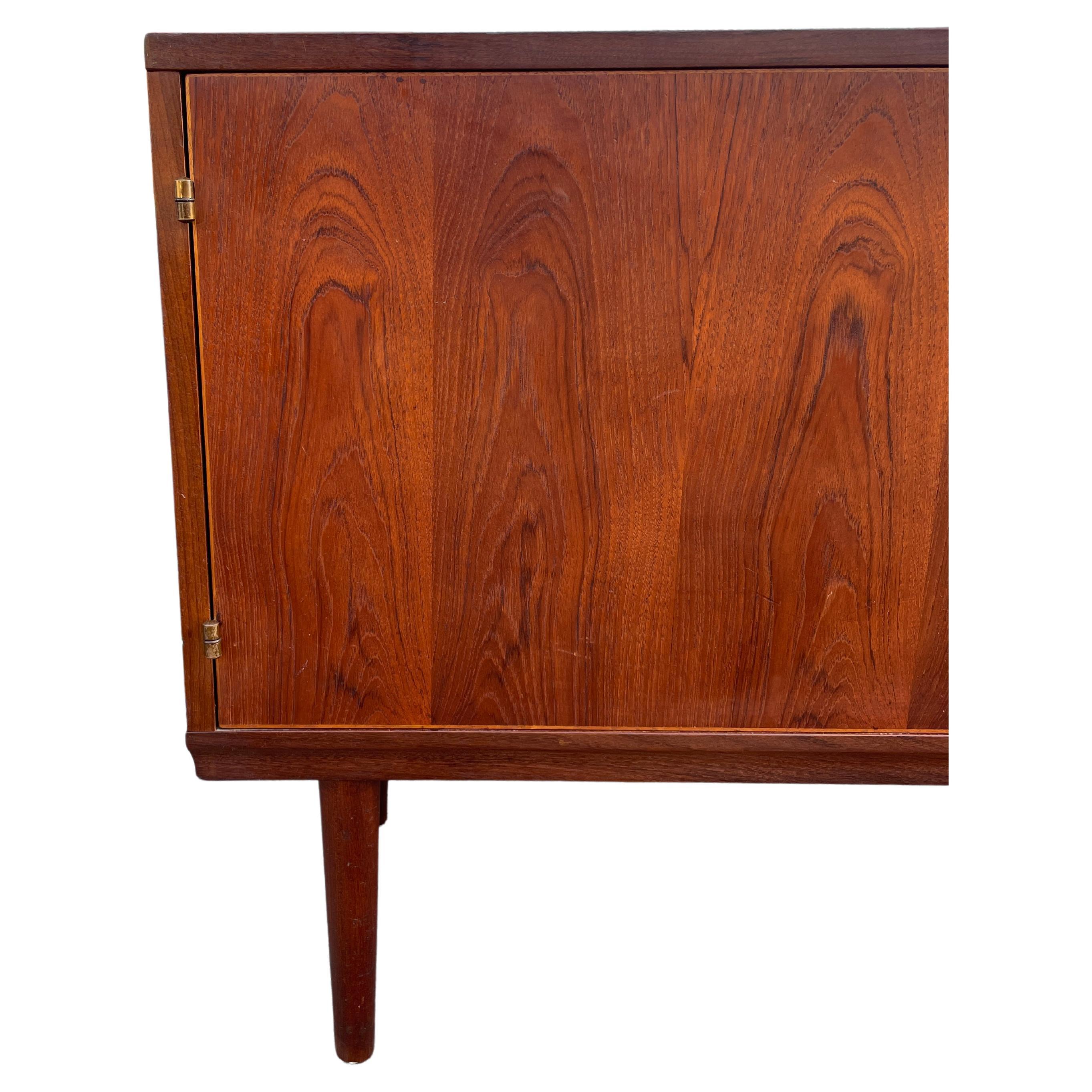 Woodwork Mid Century Danish Modern Teak Credenza Cabinet by Hans Olsen