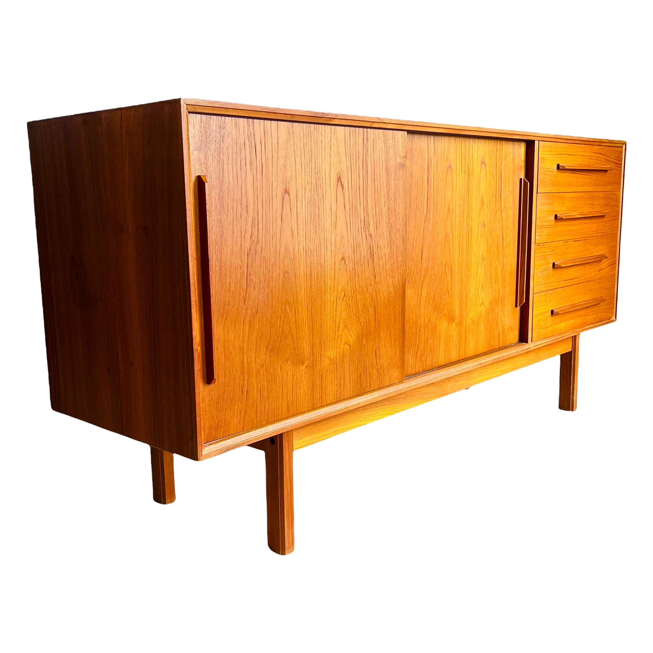 Mid Century Danish Modern Teak Credenza