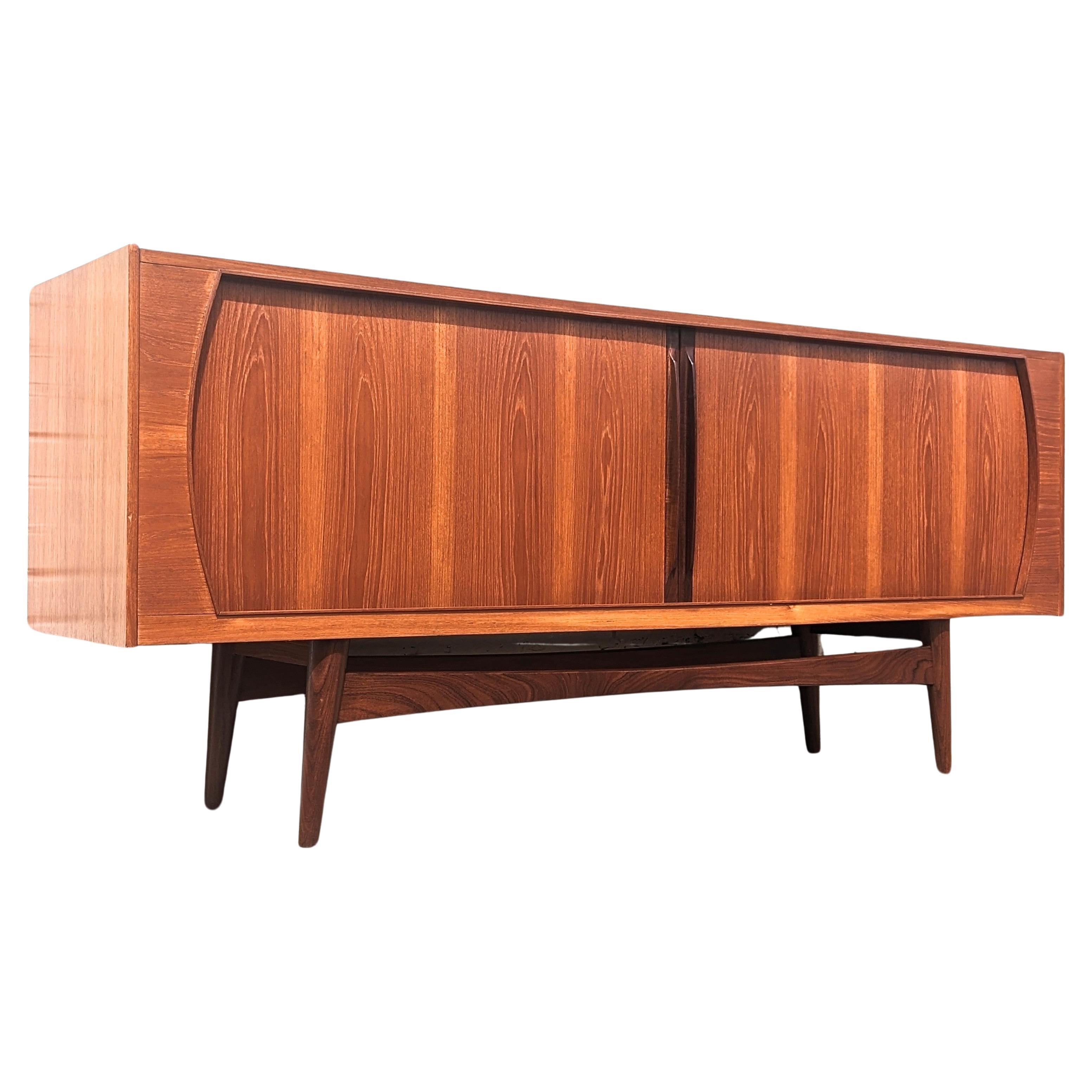 Mid Century Danish Modern Teak Credenza  For Sale