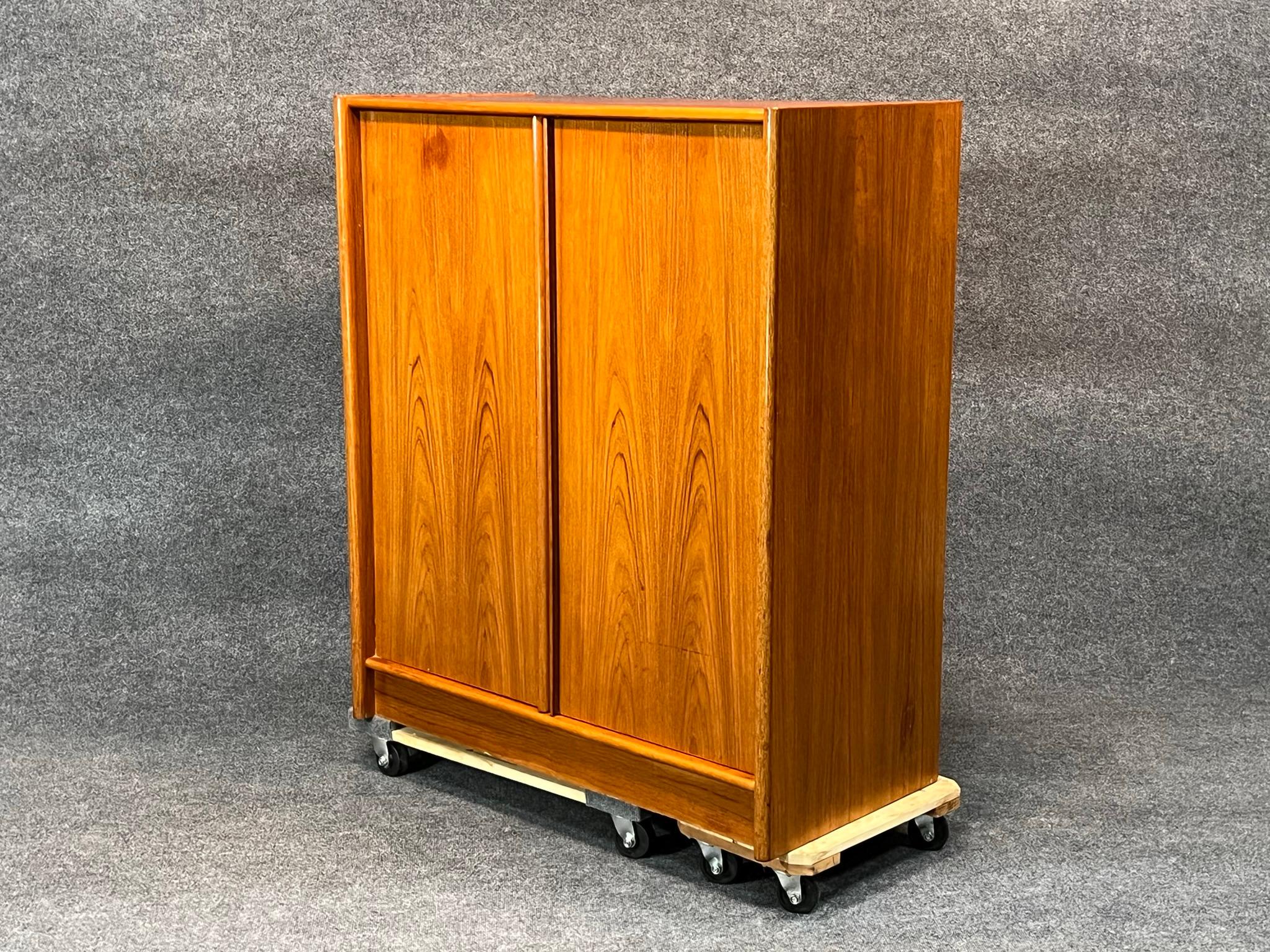 Mid-Century Danish Modern Teak Cupboard Armoire Gentleman's Chest by Jesper 3