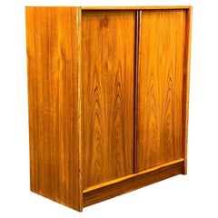 Used Mid-Century Danish Modern Teak Cupboard Armoire Gentleman's Chest by Jesper