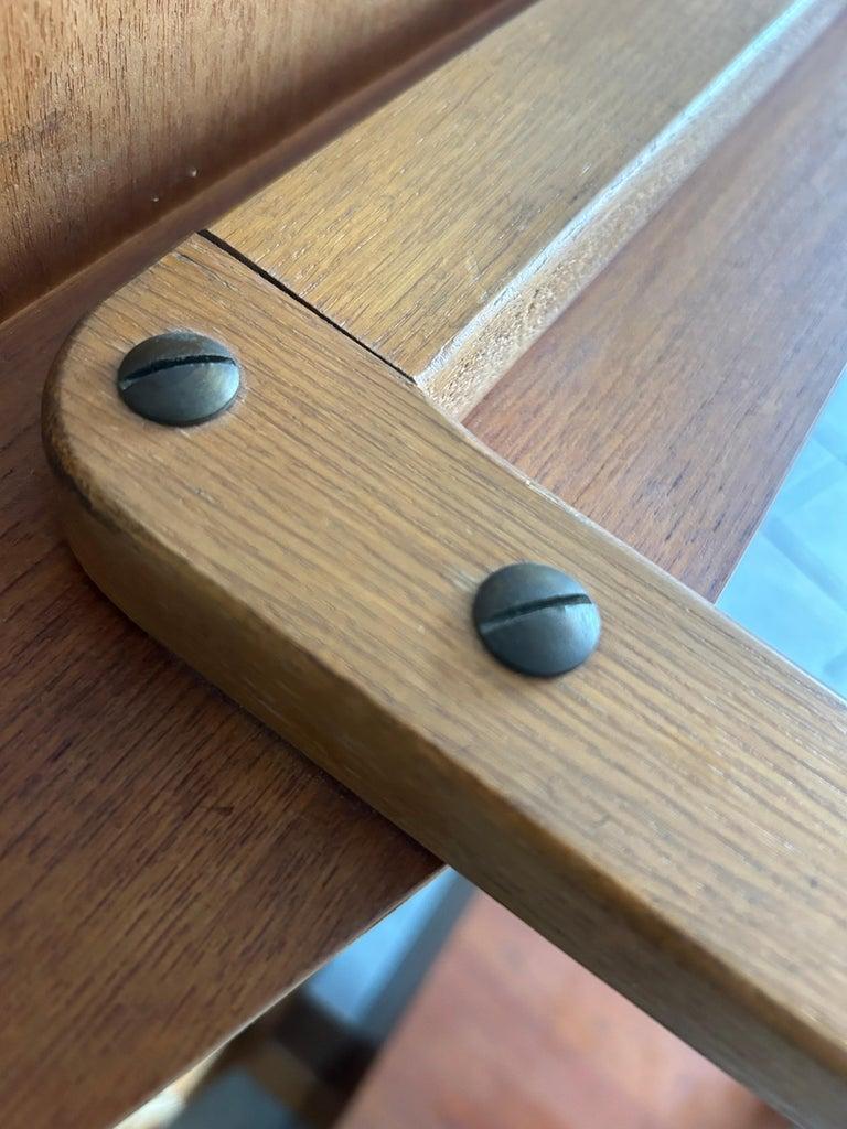 Scrivania in teak moderno danese del metà secolo con 3 cassetti in vendita 5