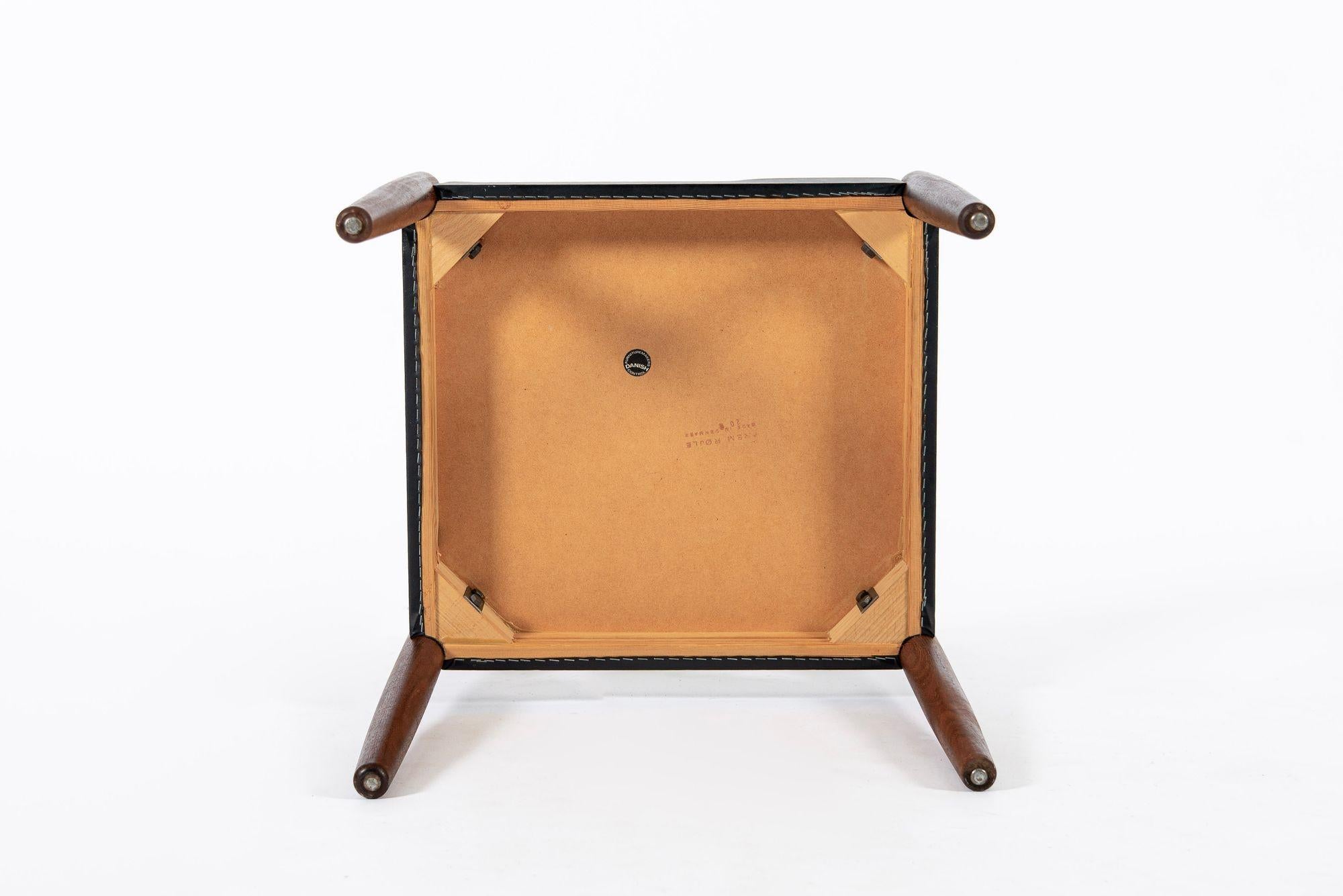 Mid Century Danish Modern Teak Dining Chairs by Poul Volther for Frem Rojle en vente 4