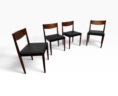 Mid-Century Danish Modern Teak Dining Chairs - Set of 4 - Reupholstered!