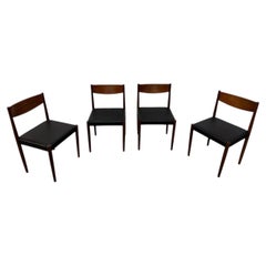 Mid-Century Danish Modern Teak Dining Chairs - Set of 4 - Reupholstered!