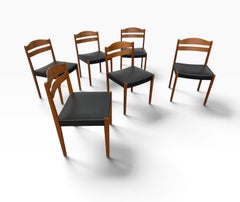 Mid-Century Danish Modern Teak Dining Chairs - Set of 6