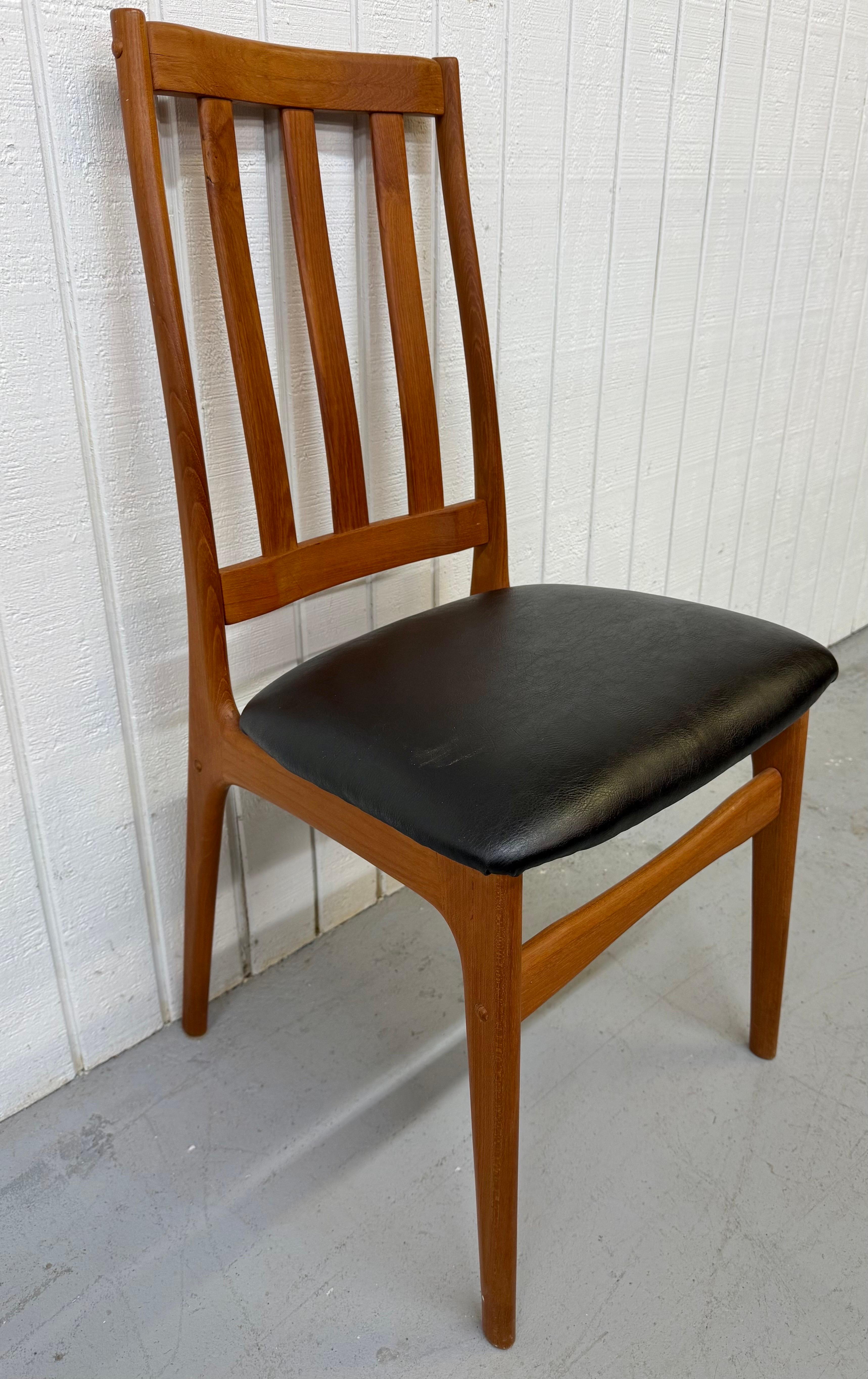 Sedie da pranzo in teak moderne danesi del metà del secolo - Set di 6 In condizioni buone in vendita a Clarksboro, NJ