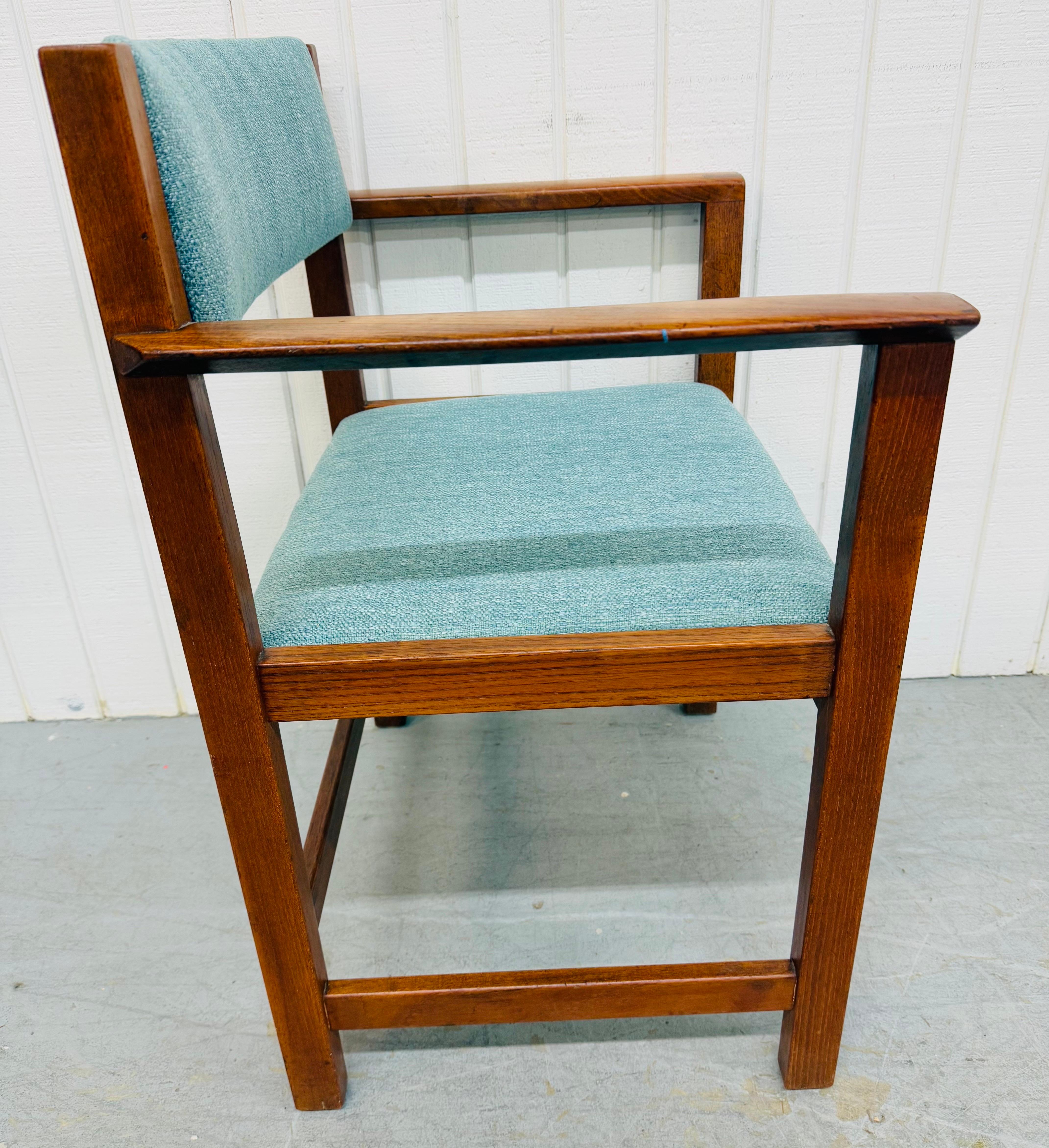 Tappezzeria Sedie da pranzo in teak moderne danesi del metà del secolo - Set di 6 in vendita