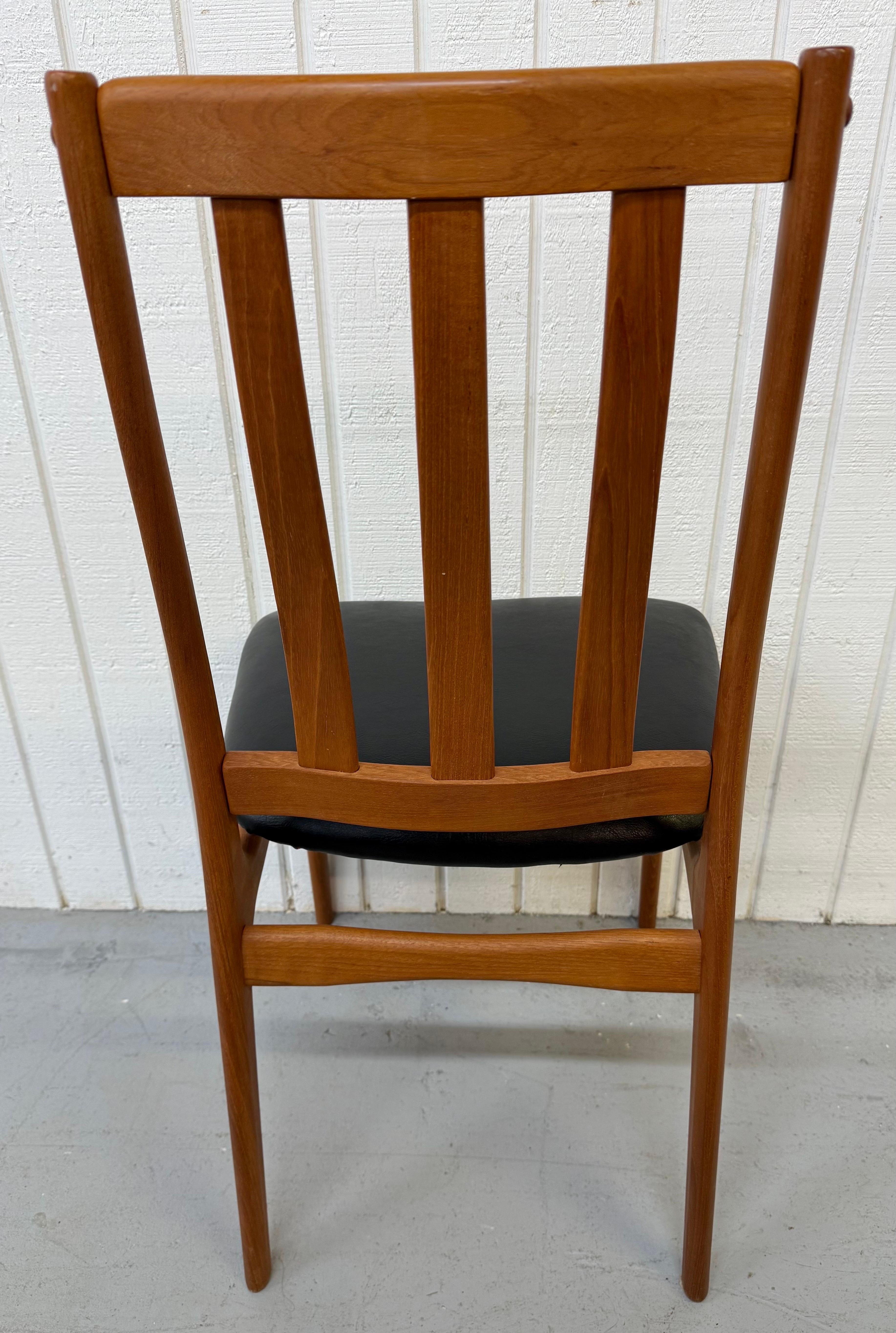 Sedie da pranzo in teak moderne danesi del metà del secolo - Set di 6 in vendita 1