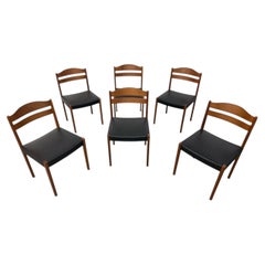 Mid-Century Danish Modern Teak Dining Chairs - Set of 6