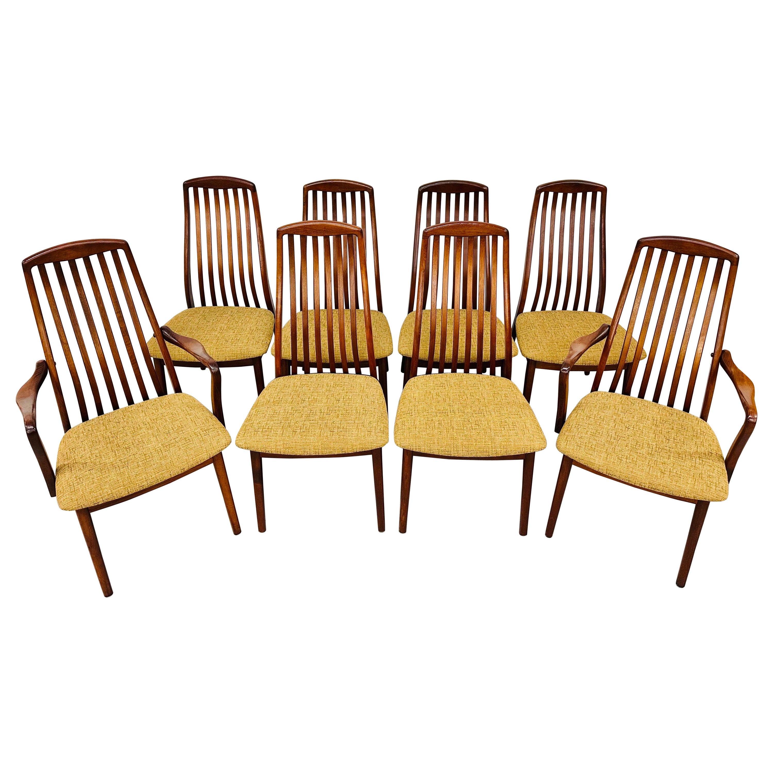 Mid-Century Danish Modern Teak Dining Chairs - Set of 8