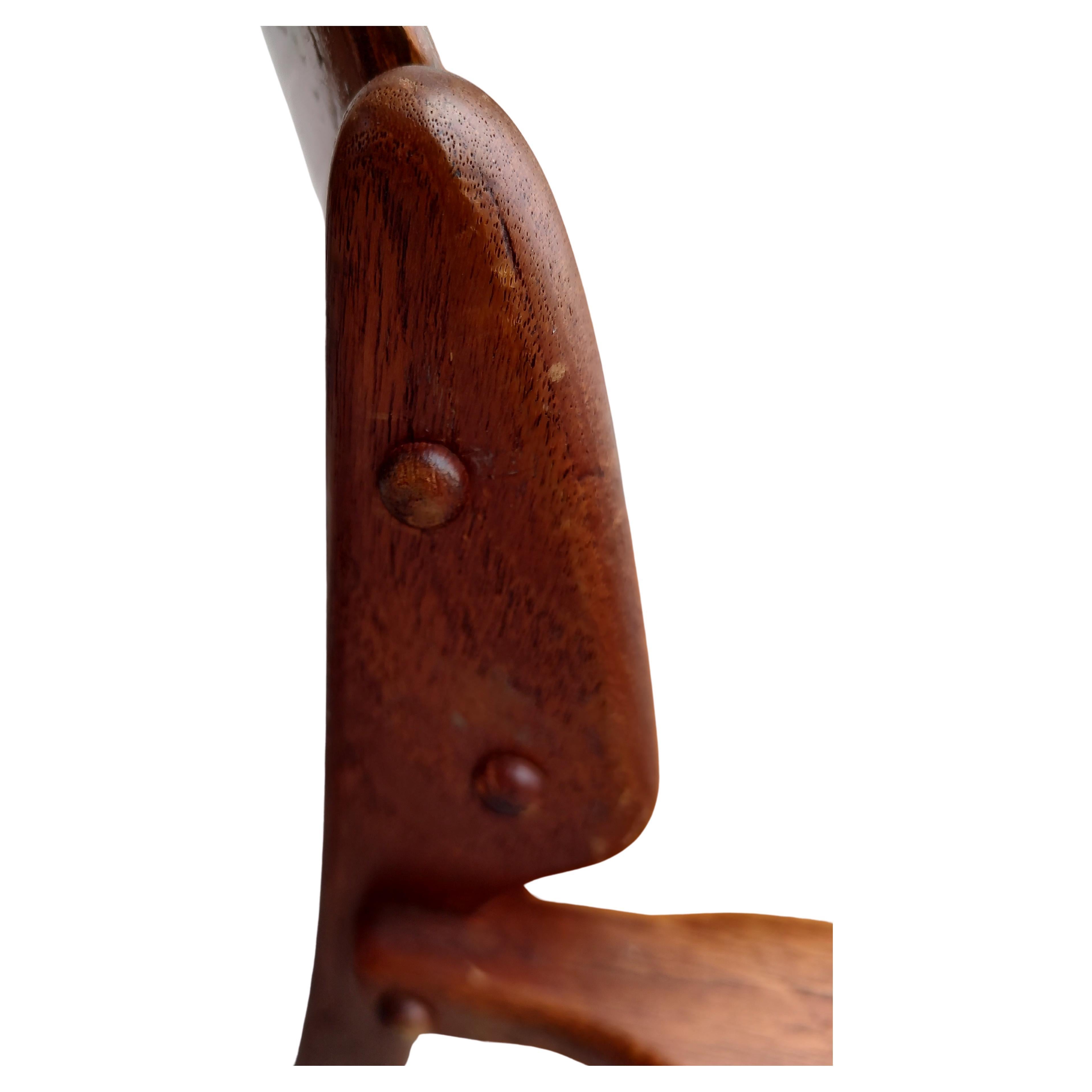 Danese Sedia da scrivania in teak moderna danese del Mid Century di Erik Buch in vendita
