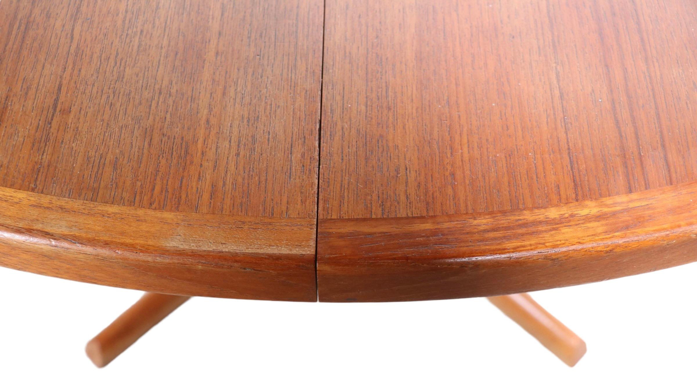 Mid Century Danish Modern Teak Dining Table by Gudme Mobelfabrik 2