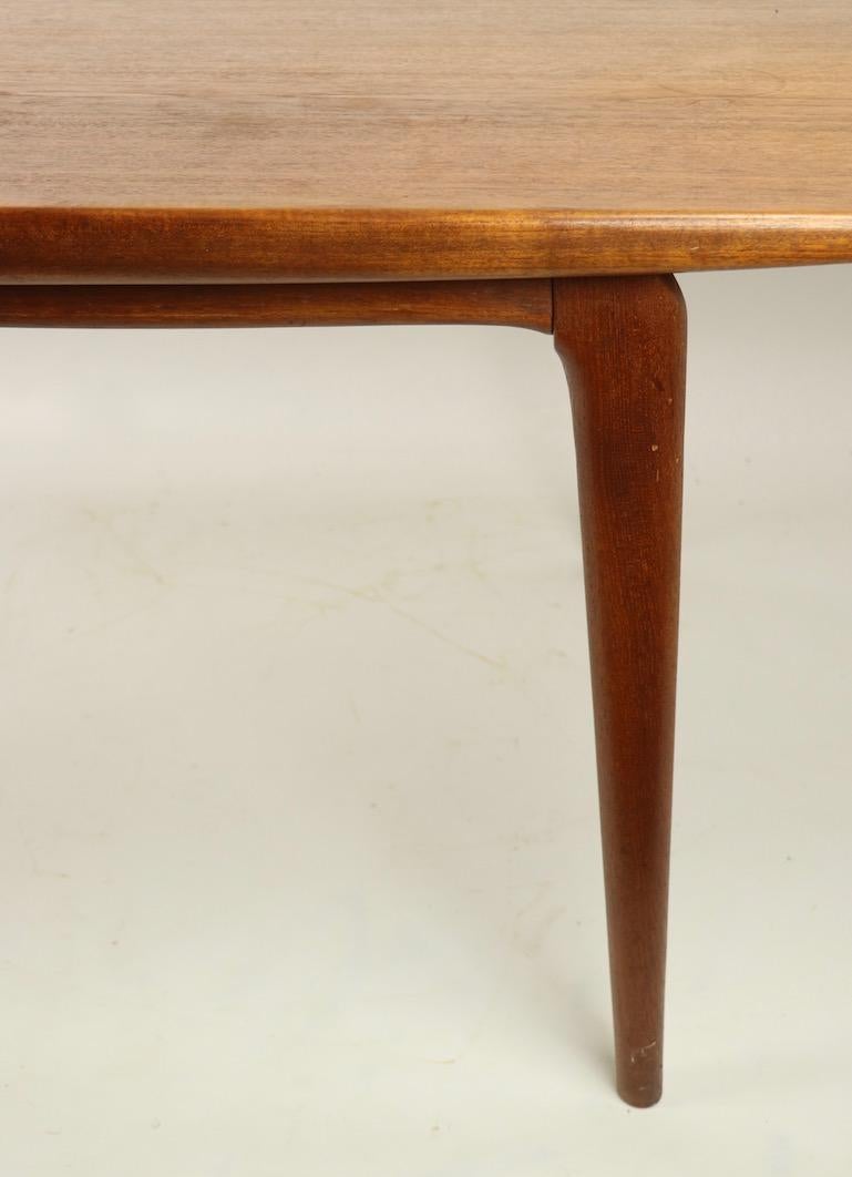 mid century danish teak dining table