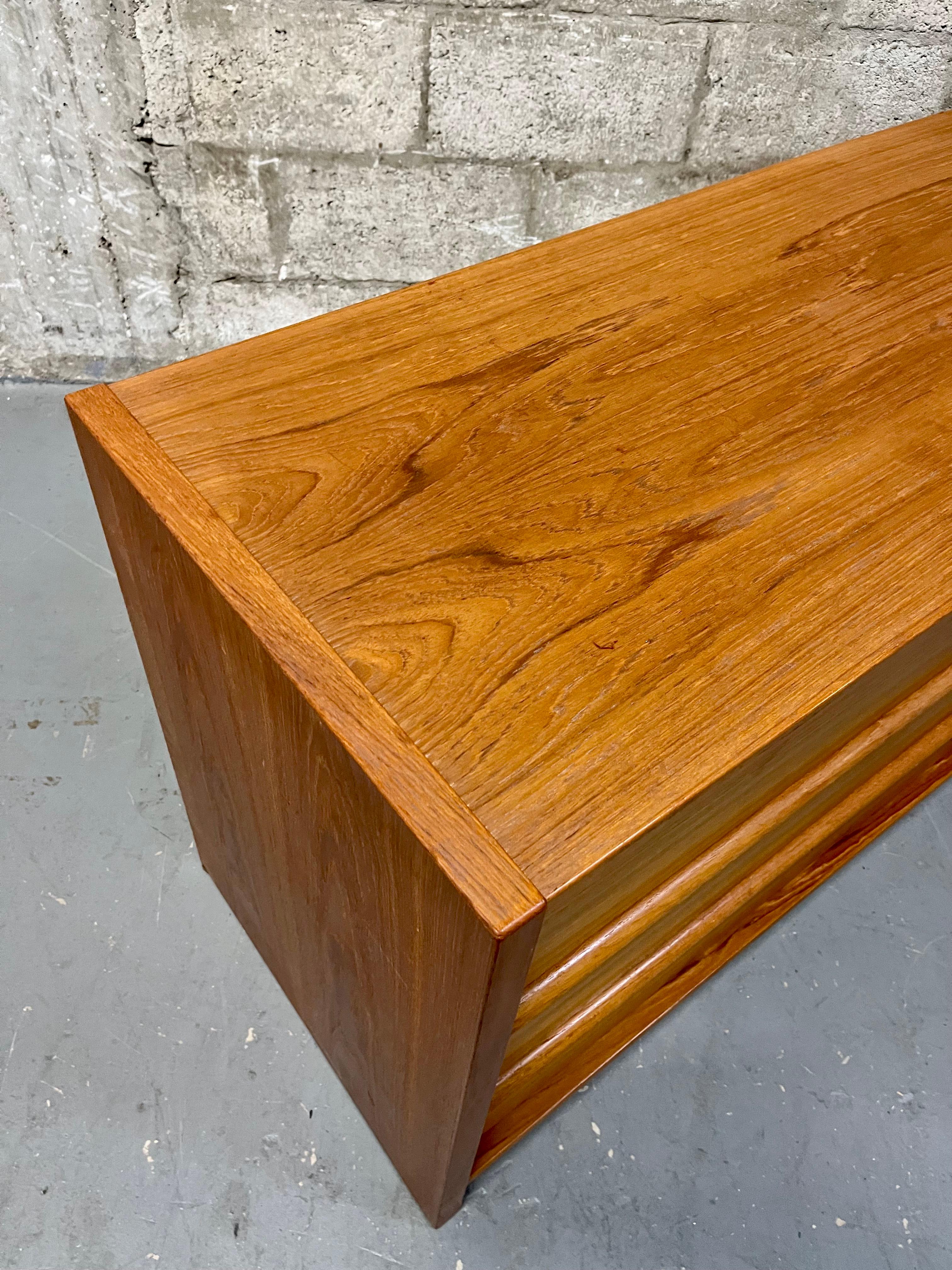 Mid Century Danish Modern Teak Double Dresser by Jesper International. C 1980s 8