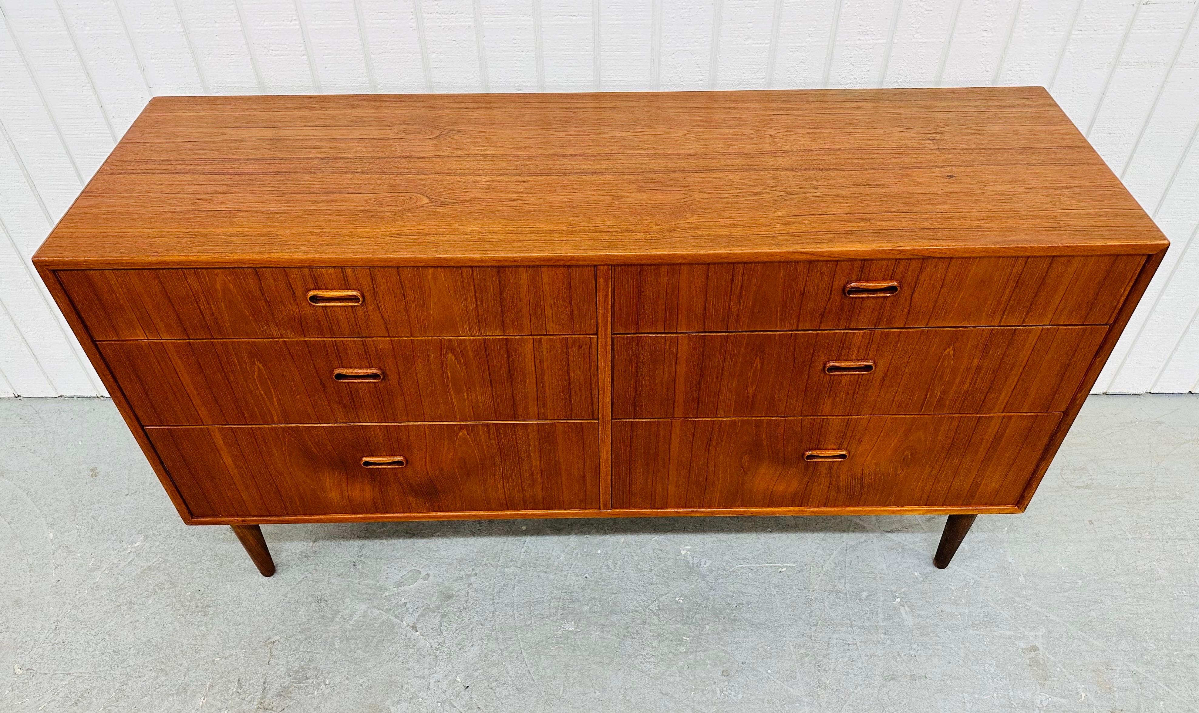 20th Century Mid-Century Danish Modern Teak Double Dresser