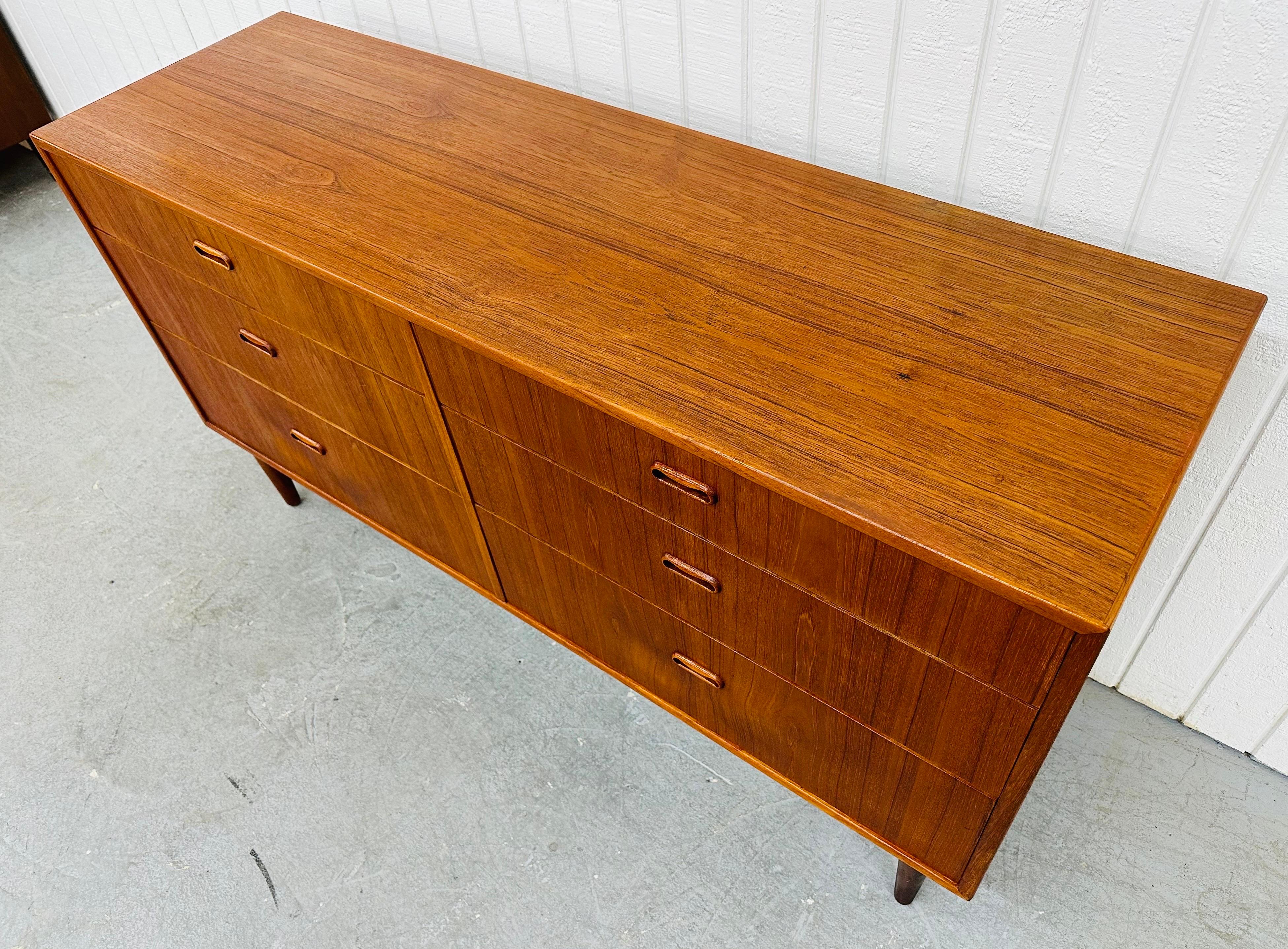 Wood Mid-Century Danish Modern Teak Double Dresser
