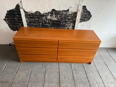 Mid Century Danish Modern Teak Dresser with Six Drawers, 1970