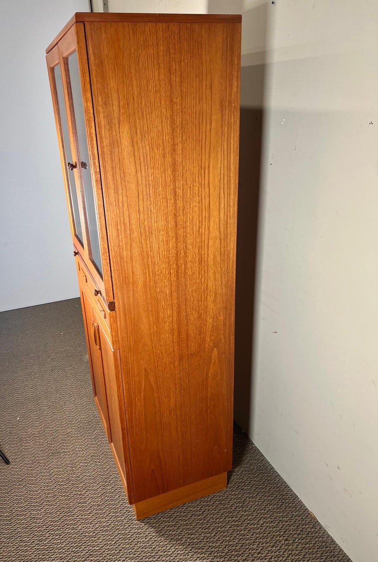 Mid Century Danish Modern Teak Drinks Cabinet Dry Bar With Pull Out Tray G  Plan For Sale at 1stDibs | teak bar cabinet