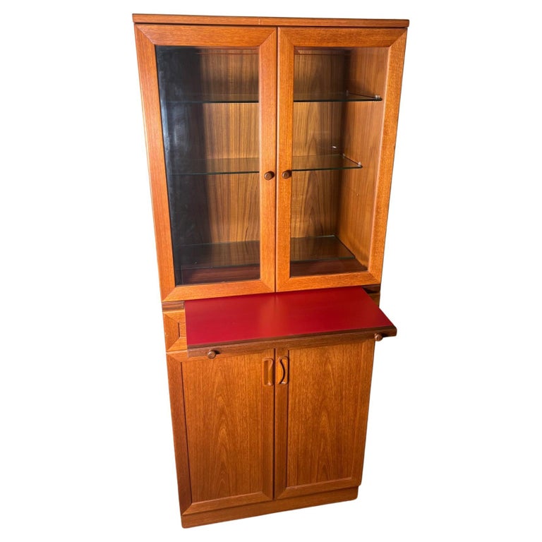 Mid Century Danish Modern Teak Drinks Cabinet Dry Bar With Pull Out Tray G  Plan For Sale at 1stDibs