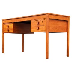 Vintage Mid Century Danish Modern Teak Executive Desk or Writing Table