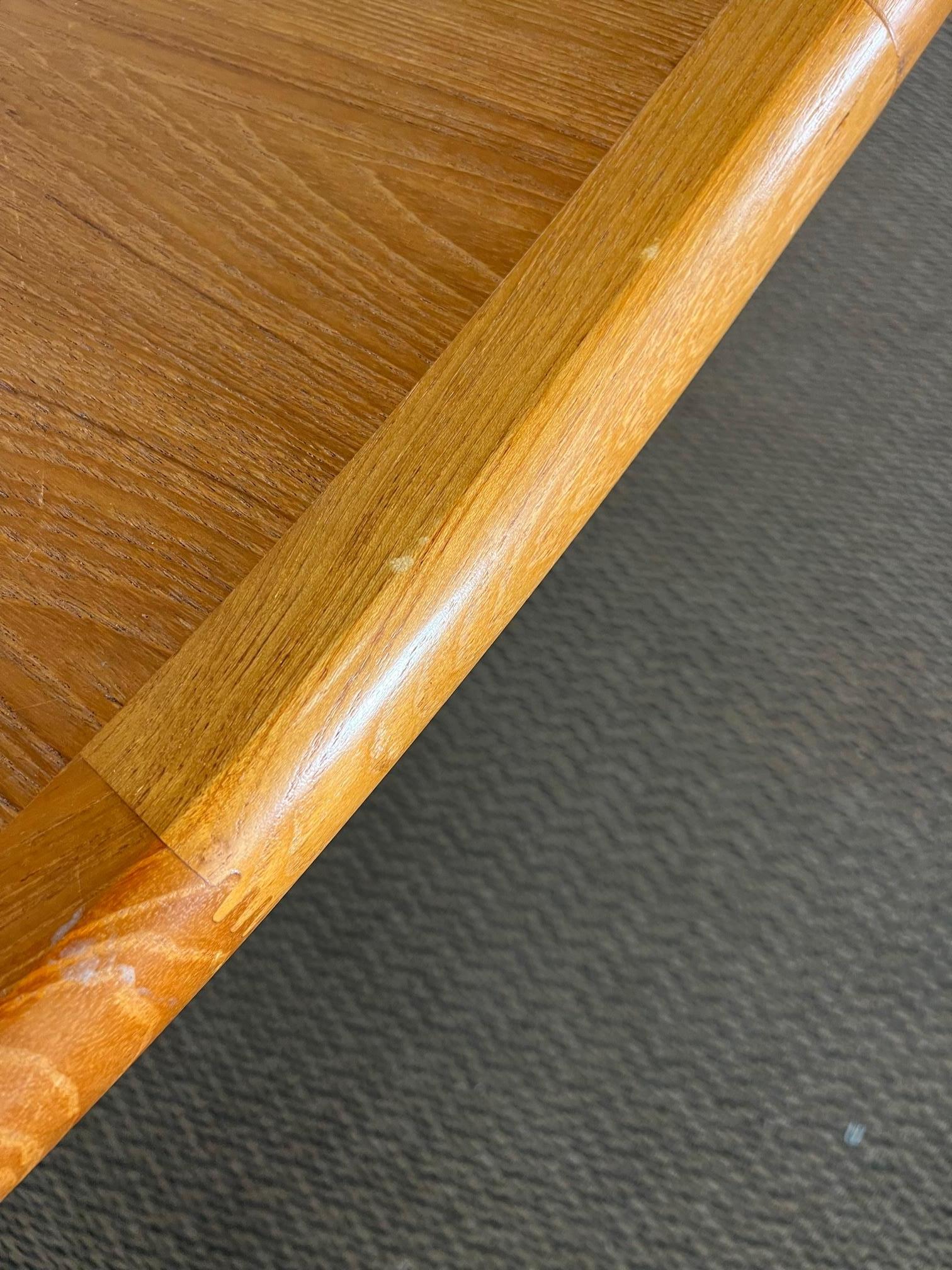 Midcentury Danish Modern Teak Extending Dining Table Ansager Mobler Seats 10 2