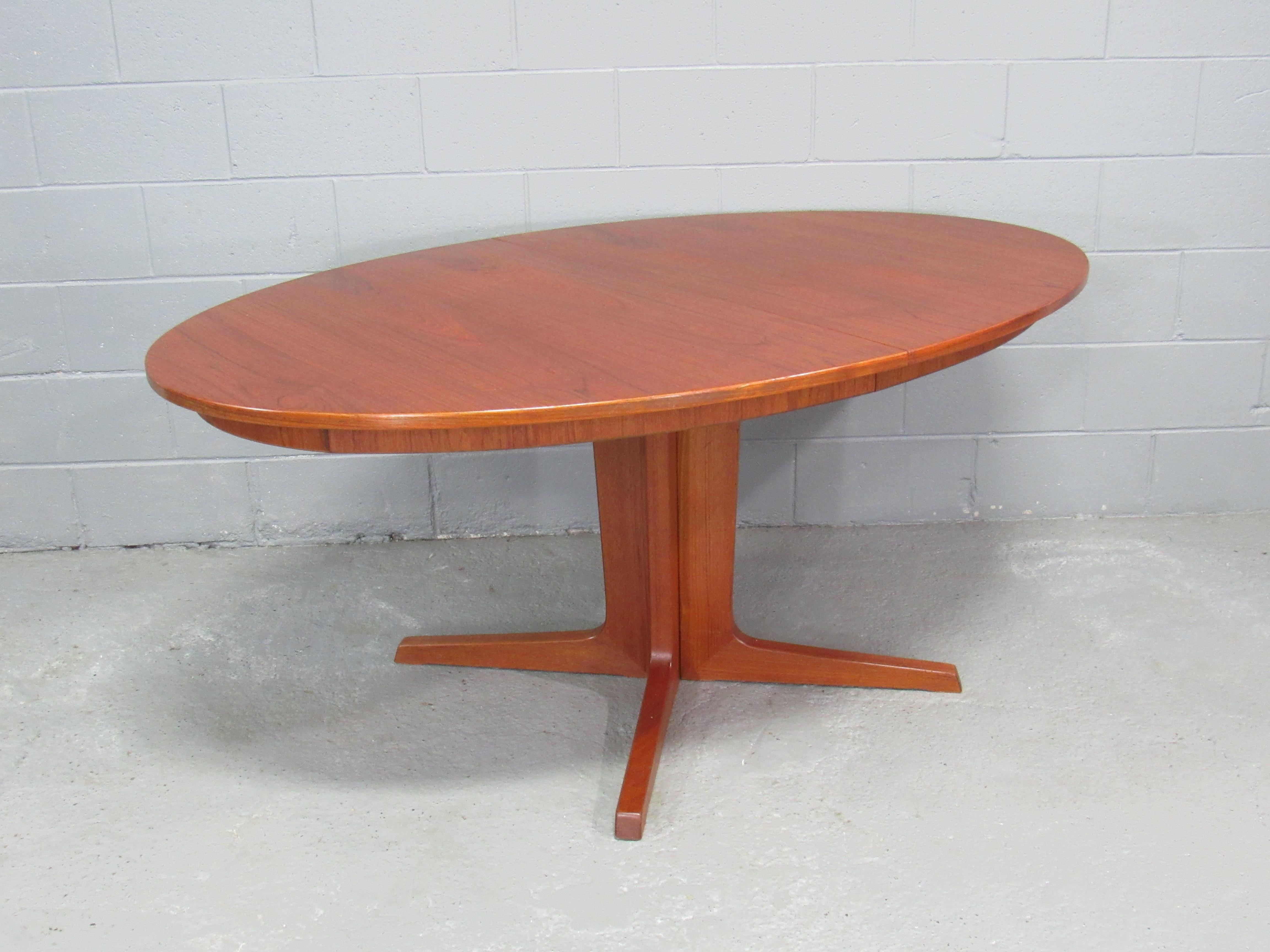 Mid-Century Modern Mid-Century Danish Modern Teak Extension Dining Table by Gudme, Circa 1970s For Sale