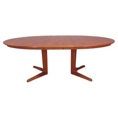 Vintage Mid-Century Danish Modern Teak Extension Dining Table by Gudme, Circa 1970s