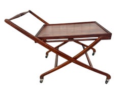 Mid-Century Danish Modern Teak Folding Serving Cart