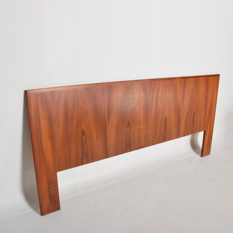 Midcentury Danish Modern Teak Headboard King Size at 1stDibs danish