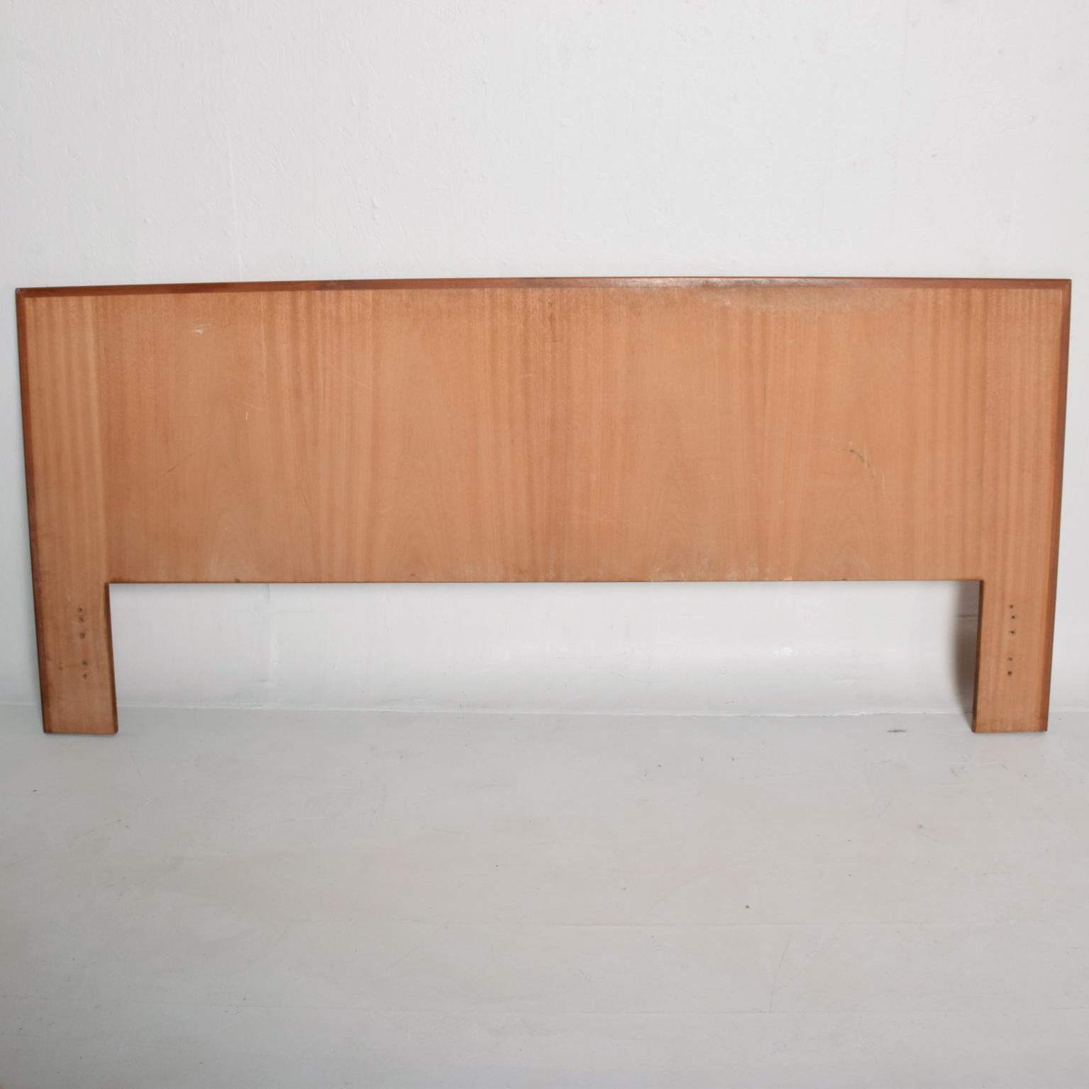 Oiled Midcentury Danish Modern Teak Headboard King Size
