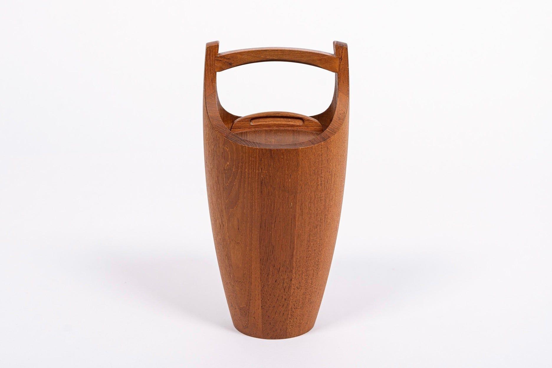 Mid Century Danish Modern Eiskübel aus Teakholz von Jens H. Quistgaard für Dansk im Angebot 4